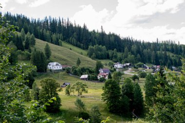 Ukrayna Karpatlarının köyü.