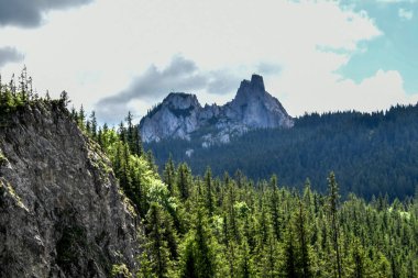 Güzel bir dağ manzarası