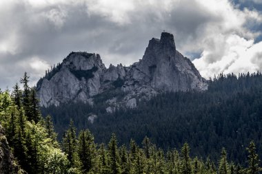 İtalya, Avrupa 'daki Dolomitlerin güzel dağ manzarası