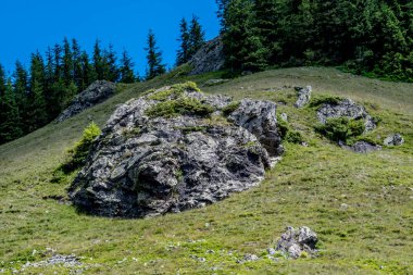 Bir yaz gününde sıradağlar. yüksek kaliteli fotoğraf
