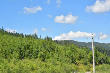 güzel dağ manzarası, doğa arka planı