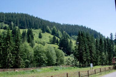 Dağların güzel manzarası