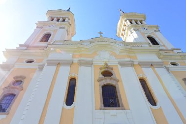 Kutsal Ruh 'un leydisinin kilisesi. Vilnius' ta, Litvanya 'nın başkenti.