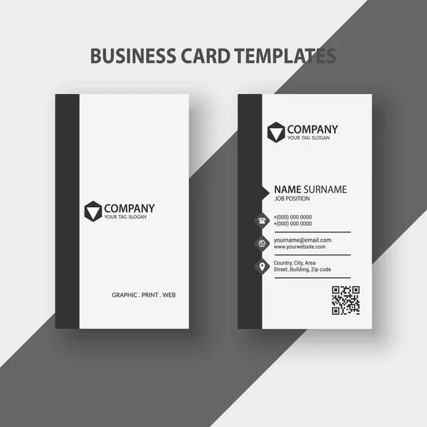 Minimal Elegant Business Cards Modèle Image Marque — Image vectorielle