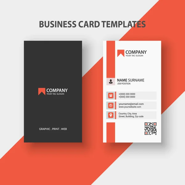 Creative Personal Business Card Шаблон Фирменного Стиля — стоковый вектор