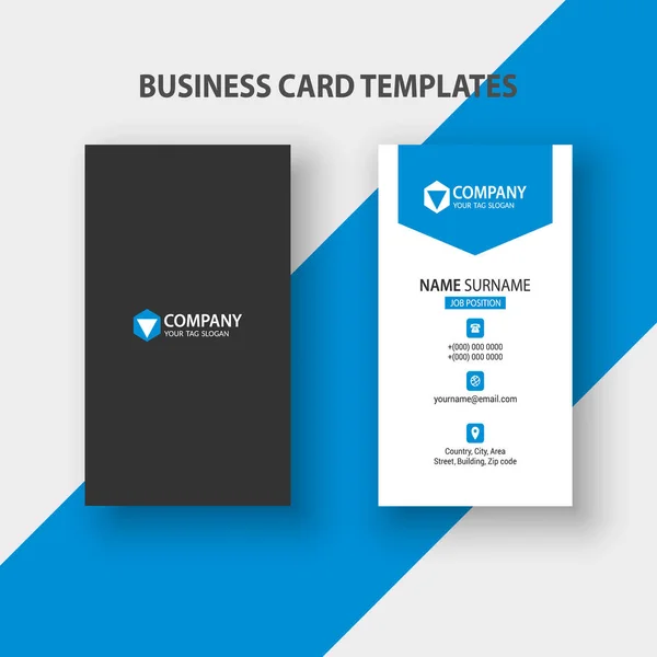 Moderne Minimalistische Visitenkartenvorlage Corporate Identity Template — Stockvektor