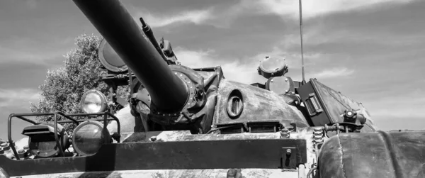 Tank Veículo Militar Blindado Período Guerra Fria Construção Soviética — Fotografia de Stock