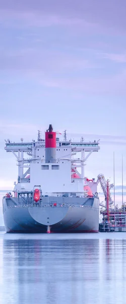 Gas Carrier Afbeelding Van Het Schip Vanaf Achtersteven — Stockfoto