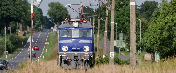 Ustronie Morskie West Pomeranian Poland 2020 Železniční Trase Jezdí Expresní — Stock fotografie