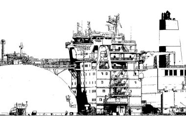 LNG TANKER - Kaptan köprü gemide 