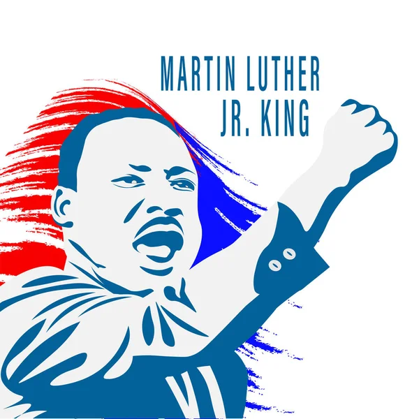 Memphis Verenigde Staten Circa April 1968 Martin Luther King Portret — Stockvector