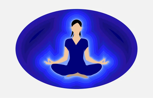 Journée Internationale Yoga Juin Illustration Vectorielle — Image vectorielle