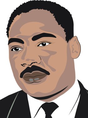 MLK Martin Luther King Jr., tebrik kartı geçmişi. İlham verici bir sözüm var. Martin Luther Jr. Kral Portresi.