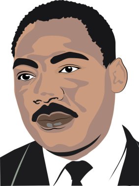 MLK Martin Luther King Jr., tebrik kartı geçmişi. İlham verici bir sözüm var. Martin Luther Jr. Kral Portresi.