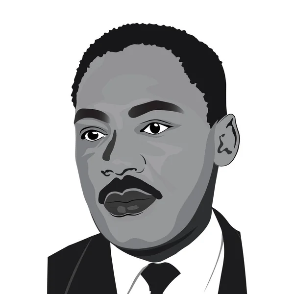Mlk Martin Luther King Dag Wenskaart Achtergrond Heb Een Inspirerend — Stockvector