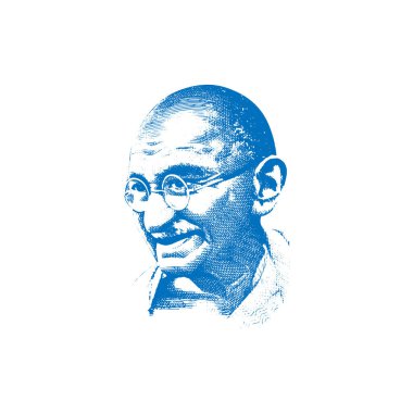 Mohandas Karamchand Gandhi 'nin vektör illüstrasyonu ya da 2 Ekim' de doğan Mahatma Gandhi, büyük bir Hint özgürlük savaşçısı. Hintli eylemci, kardeşime karşı Hindistan 'ın bağımsızlık hareketinin lideriydi.