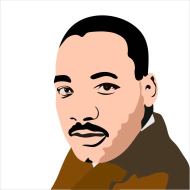 Martin Luther King Jr., tebrik kartı geçmişi. İlham verici bir sözüm var. Martin Luther Jr. Kral Portresi