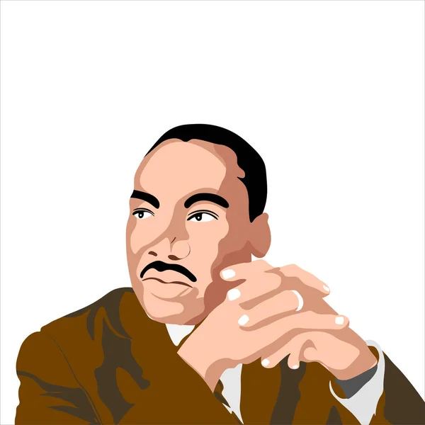 Martin Luther King Dag Wenskaart Achtergrond Heb Een Inspirerend Citaat — Stockvector