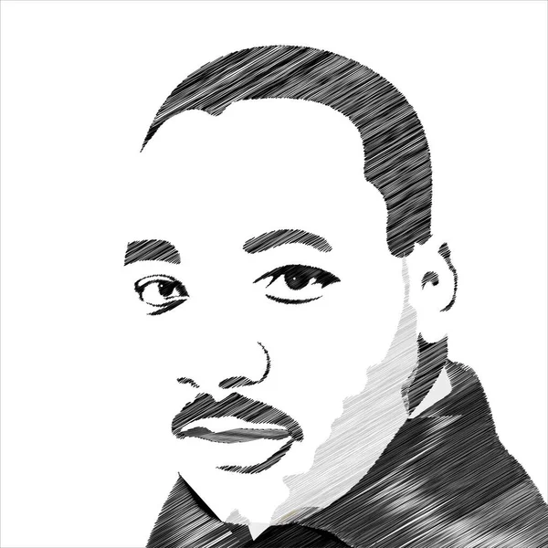 Martin Luther King Tebrik Kartı Geçmişi Lham Verici Bir Sözüm — Stok Vektör