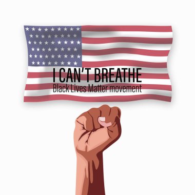 Siyahların hayatı modern logo, bayrak, tasarım kavramına bağlıdır. ABD 'de siyahlara uygulanan şiddeti durdurmak için yapılan protestoları temsil ediyor. Amerika 'da siyahilerin insan hakları için savaşın.. 