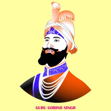 Mutlu Guru Gobind Singh Jayanti Festivali Sih bayramının temsilcisi.