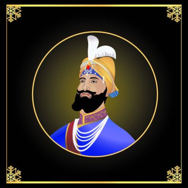 Mutlu Guru Gobind Singh Jayanti Festivali Sih bayramının temsilcisi.