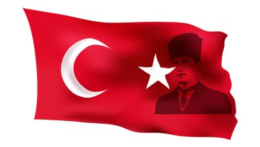 29 Ekim Cumhuriyet Günü Türkiye Türkçe yazıldı 29 Ekim Cumhuriyet Bayrami vektör illüstrasyonu