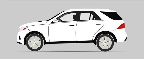 Векторная Иллюстрация Модели Автомобиля Шаблон Брендинга Рекламы Автомобилей Вид Сбоку — стоковый вектор
