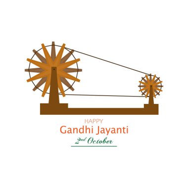 Mohan das Karam Chandra Gandhi ya da Mahatma Gandhi basit soyut tasarım. Vektör İllüstrasyonu. 