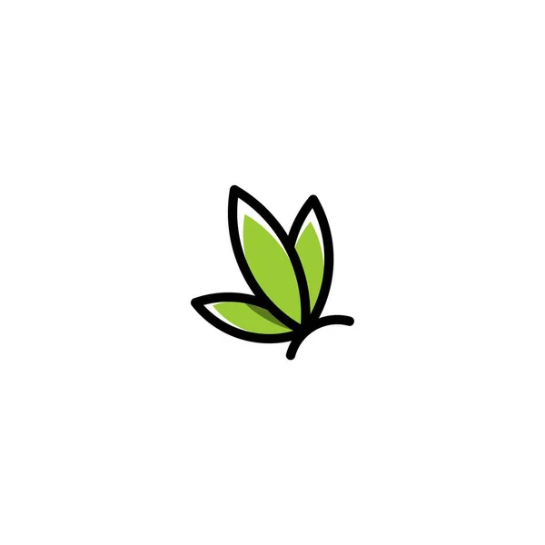 Креативный Логотип Бабочки Косметического Бренда Салона Спа Современный Логотип — стоковый вектор