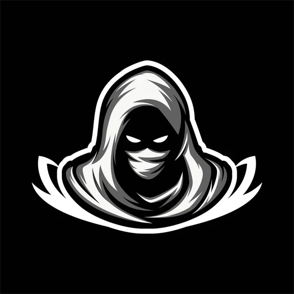Assassin Warrior Mascot Logo Gaming Vector Illustration — стоковый вектор