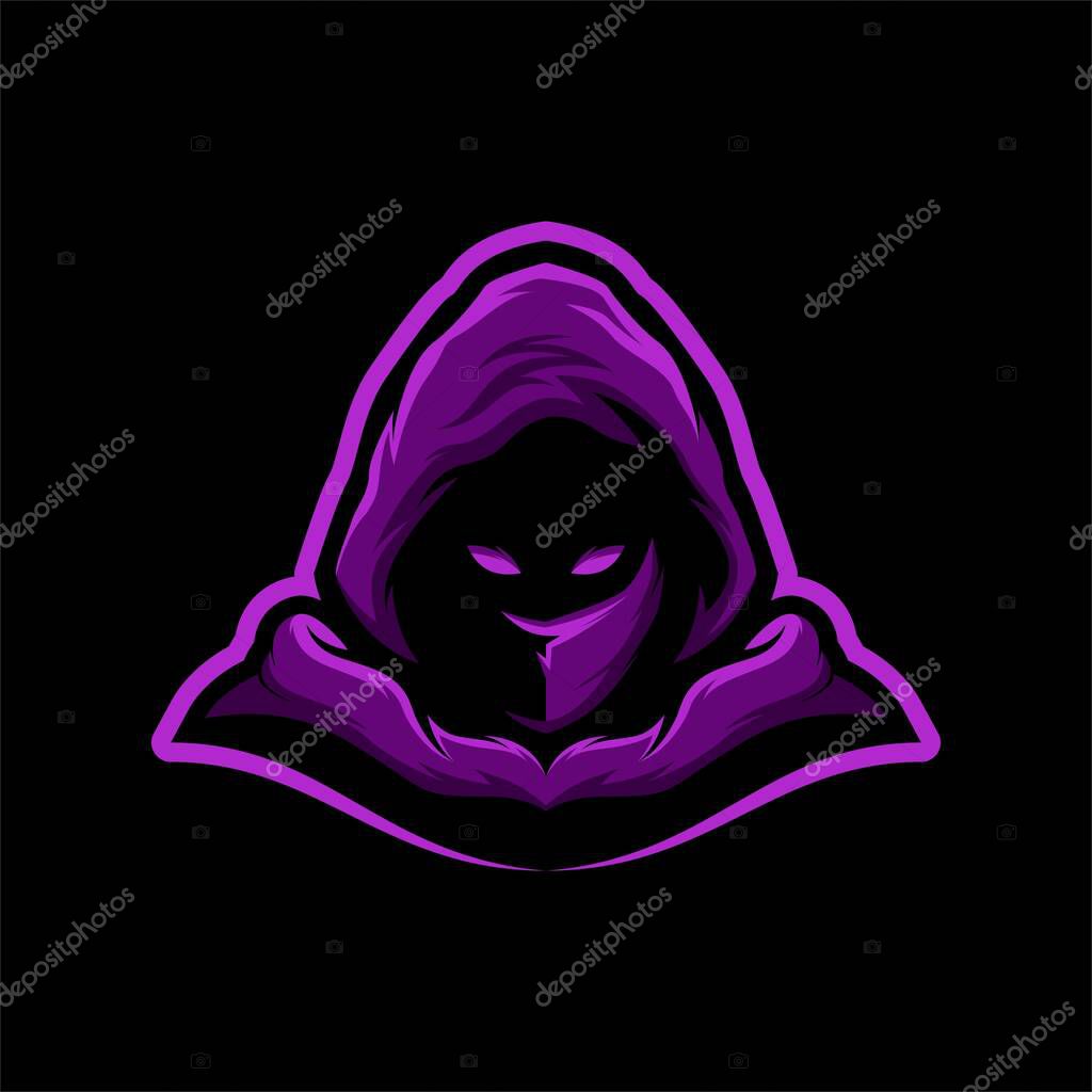 ASSASSIN WARRIOR MASCOT LOGO GAMING VECTOR ILLUSTRATION