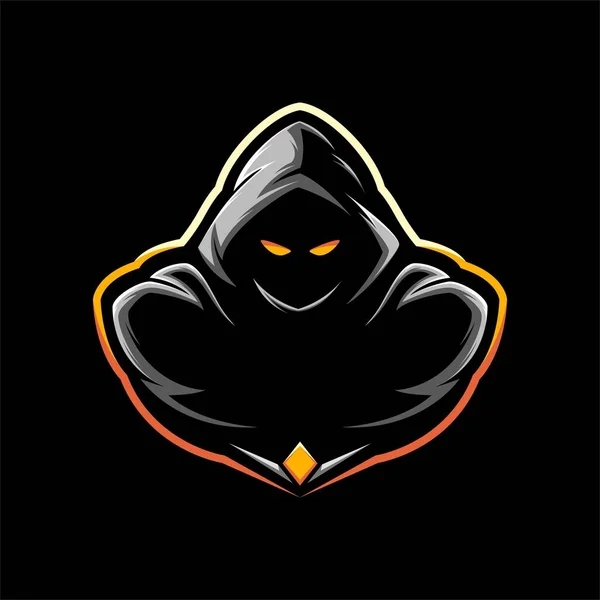 Assassin Warrior Mascot Logo Gaming Vector Illustration — Image vectorielle