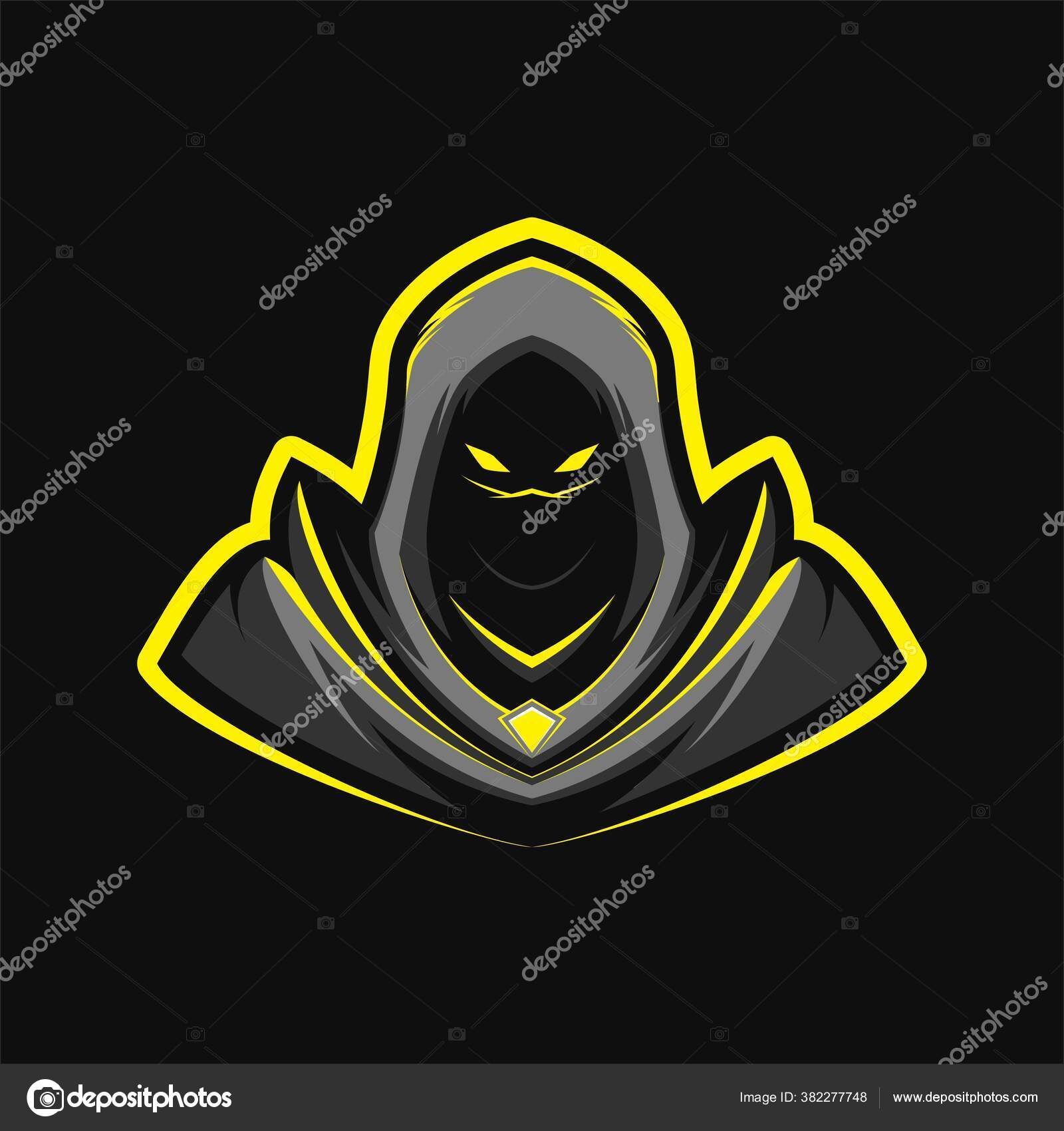 Assassin Warrior Mascot Logo Gaming Vector Illustration Stock Vector Image  by ©zetgeist #382277748