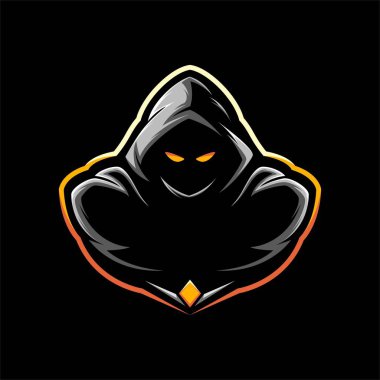 Suikastçı Savaş Maskotu Logosu Oyun VECTOR İSTİYONU