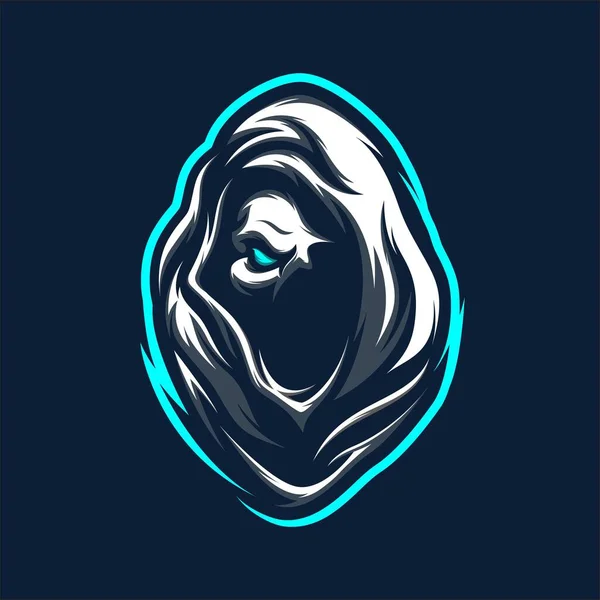 Suikastçı Savaş Maskotu Logosu Oyun VECTOR İSTİYONU