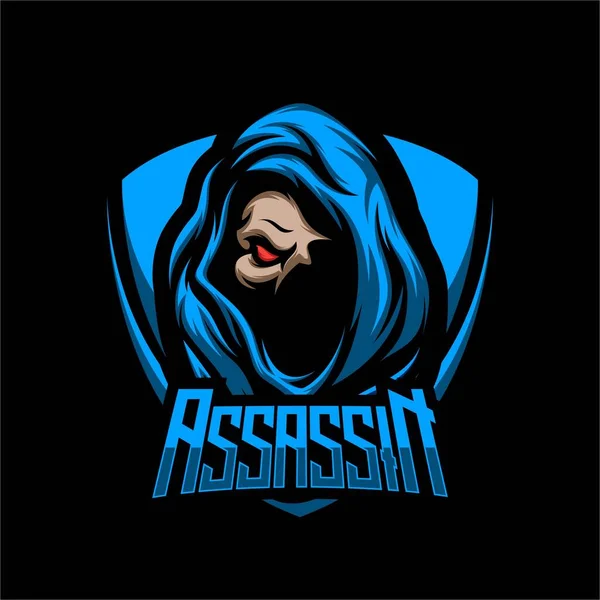 Assassin Hunter Logo Vector — Vector de stock