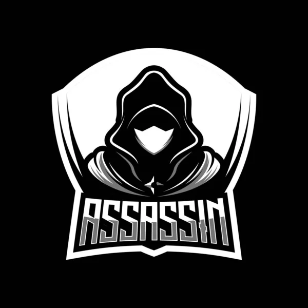 Assassin Maskot Logo Vector — Stok Vektör