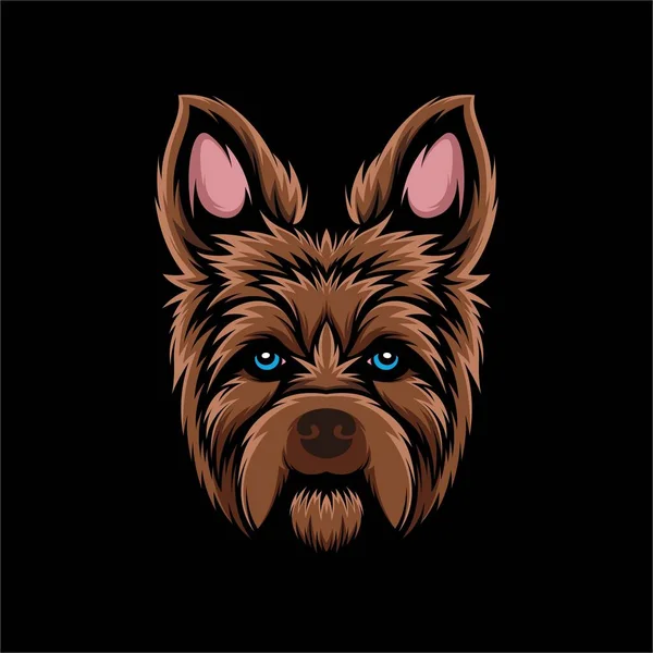 KÖPEK BAŞI MASKOT LOGO VECTOR SÜRÜLÜĞÜ