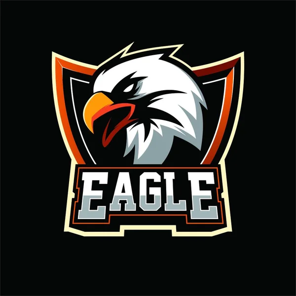 Eagle Maskot Logo Vector — Stok Vektör