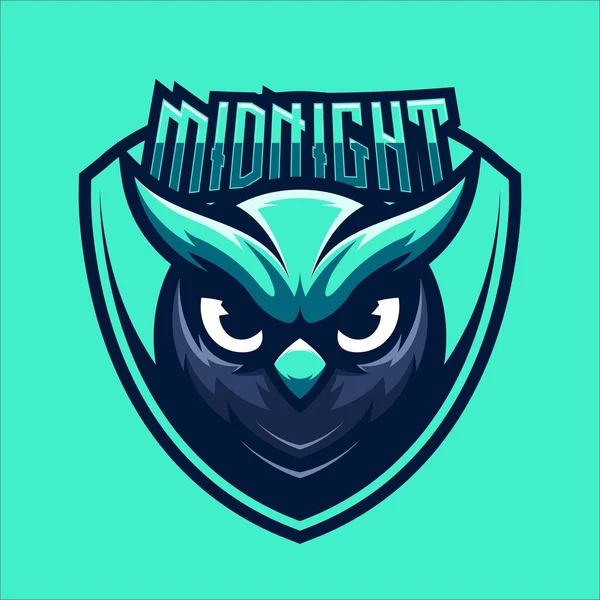 Midnigt Owl Logo Vector — Stock vektor