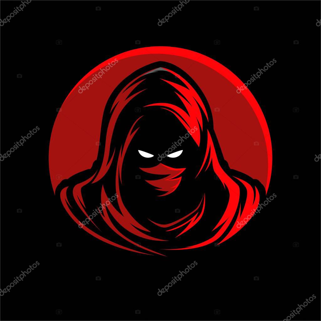 NINJA ASSASSIN MASCOT LOGO VECTOR