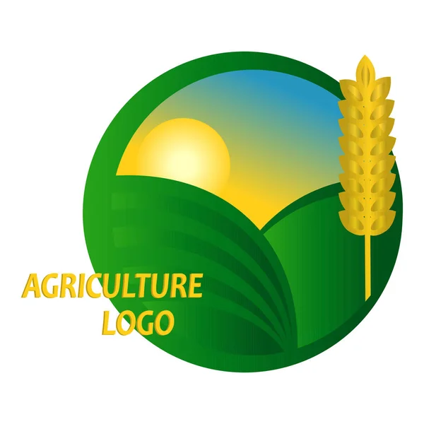 Návrh Loga Agribusiness Zemědělská Vektorová Ilustrace Šablona Pro Logo Štítky — Stockový vektor