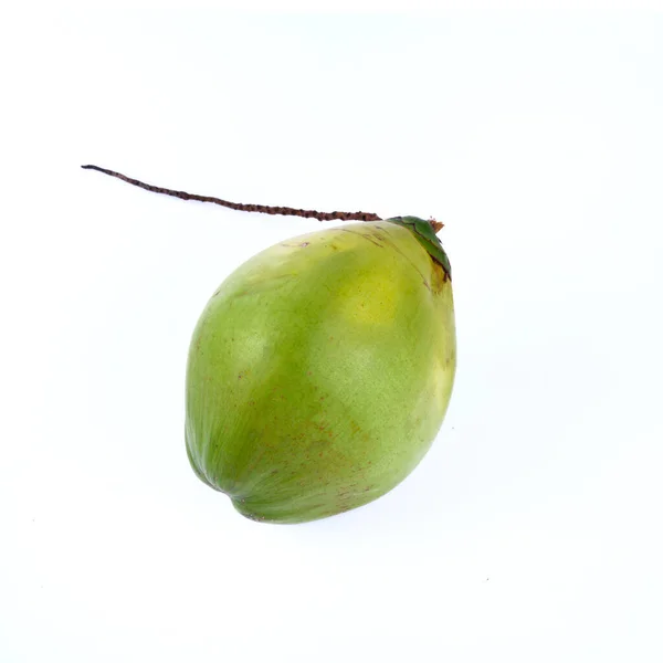 Green Coconut Isolated White Background — Stock Photo, Image