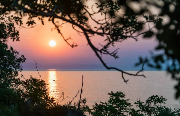 Sunrise Black Sea Coast Southern Crimean Coast — Stock Photo, Image