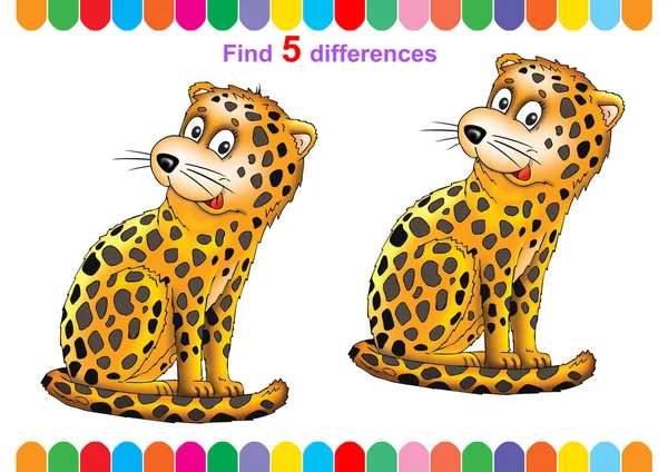 Illustrazione Puzzle Bambini Gioco Educativo Trova Differenze Bambini Più Piccoli — Foto Stock