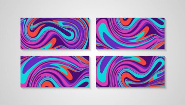 Renkli kıvrımlı resim arka planı. Mermer dokusu. Sıvı boya ya da Ebru tablosu. Kapak, davetiye, poster, kart, duvar kağıdı ve diğer şeyler için soyut resim arkaplanı.