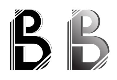  Logo için bir element ya da büyük harfli bir kelime için hazır logo. Vektör. Ayarla