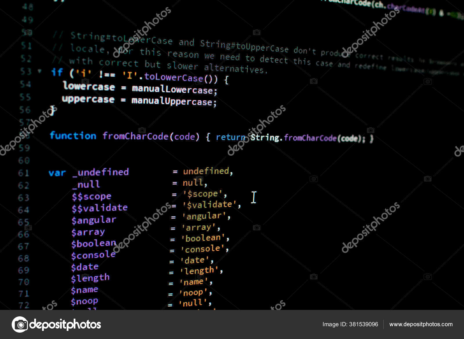 Angularjs Code Library Coding Javascript Framework Angular Web App  Developer — Stock Photo © phalanx800 #381539096