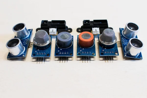 Co2 초음파 적외선 센서에 시제품 사물의 인터넷을 — 스톡 사진